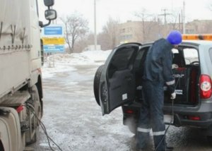 Прикуривание грузовика